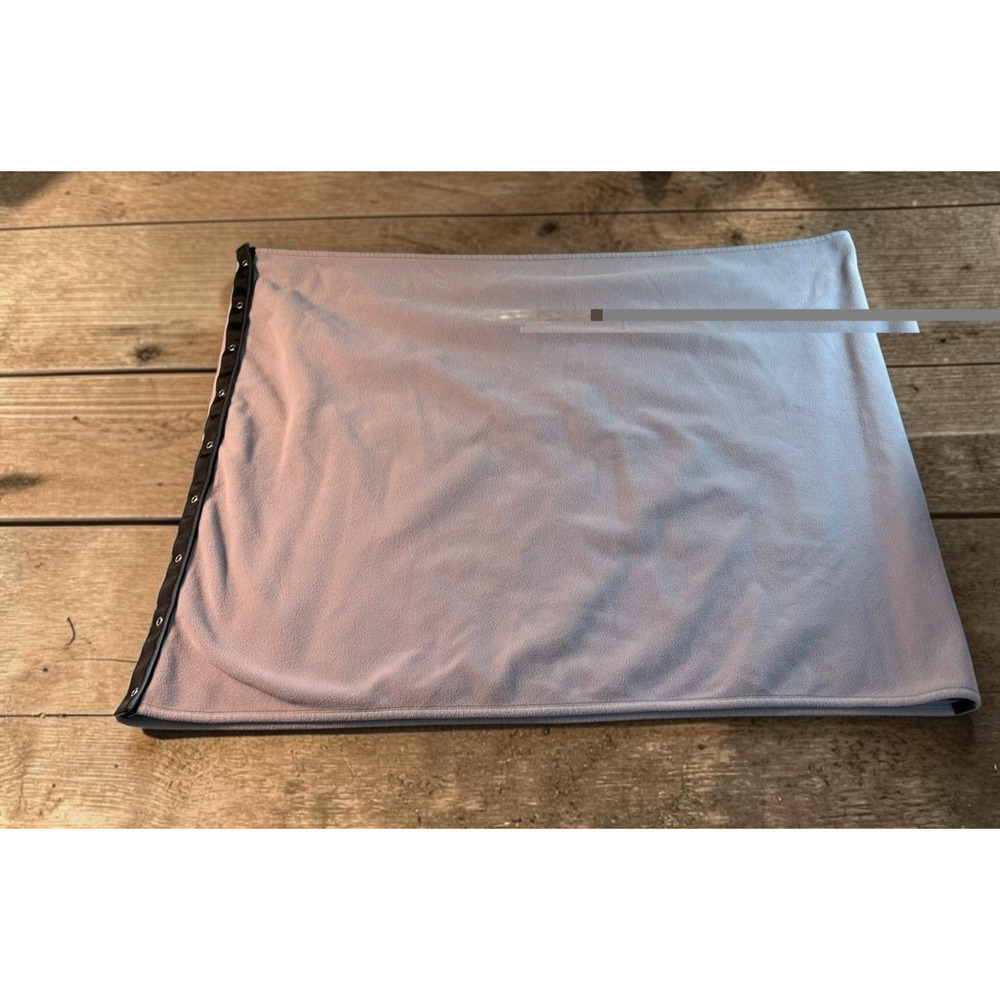 Lululemon Athletica Vinyasa Scarf One Size Gray Fleece Snap Buttons Versatile - Picture 10 of 10